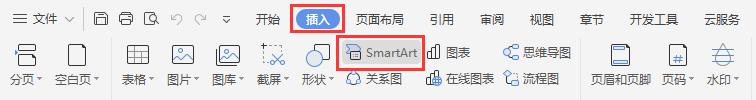 wps文字的smartart在那 wps文字中的smartart在哪里设置