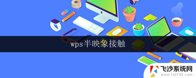 wps半映象接触 wps半映象接触怎么用