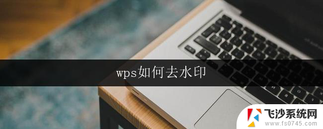 wps如何去水印 wps去水印教程