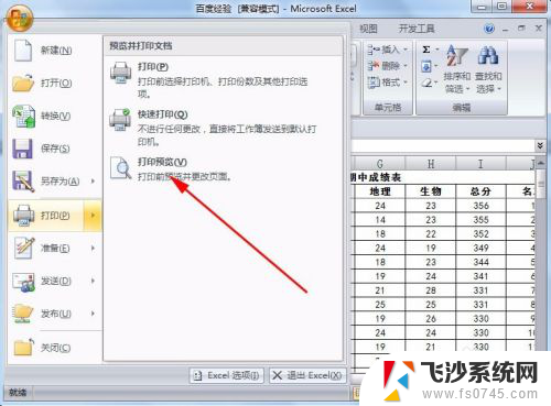 excel怎么预览打印效果 怎样查看Excel工作表打印效果