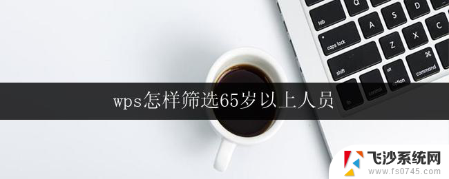 wps怎样筛选65岁以上人员 wps如何筛选65岁以上人员