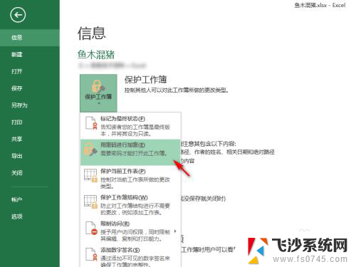 excel打开需要密码 Excel怎么设置输入密码才能打开